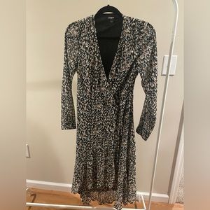 Like new Express Long Sleeve Midi Wrap Dress Size XS
